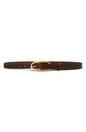Tory Burch Large Pierced Leather Buckle Belt at Nordstrom