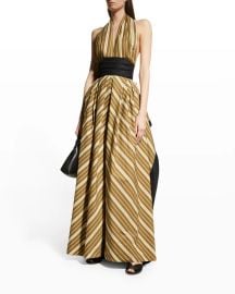 Tory Burch Veriegated Stripe Poplin Dress at Neiman Marcus