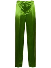 Tory Burch Viscose satin straight pants at Luisaviaroma