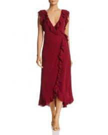 Tory Burch Whitney Pleated Ruffle Wrap Dress at Bloomingdales