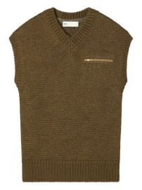 Tory Burch Wool Vest Brown at Farfetch