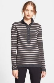 Tory Burch and39Giselleand39 Half Button Sweater at Nordstrom