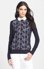 Tory Burch and39Sandyand39 Crewneck Sweater at Nordstrom