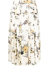 Tory Burch floral-print Pleated Skirt - at Farfetch