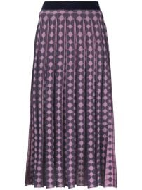 Tory Burch fully-pleated Jacquard Midi Skirt - at Farfetch