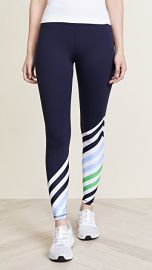 Tory Sport Diagonal Stripe Leggings at Shopbop