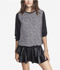 Tossed petal sweatshirt at Express