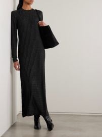 Toteme Cable knit wool maxi dress at Net a Porter
