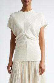 Toteme Crinkled Slouch Waist Top at Nordstrom