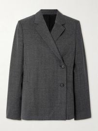 Toteme Double breasted recycled woven blazer at Net a Porter