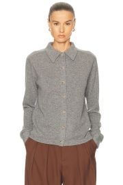Toteme Raglan Sleeve Cashmere Cardigan in Grey Melange FWRD at FWRD