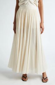 Toteme Semisheer Pliss Maxi Skirt at Nordstrom