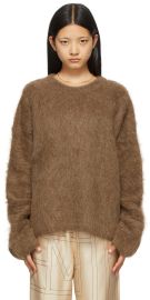 Totme  Exclusive Brown Alpaca Biella Sweater at ssense