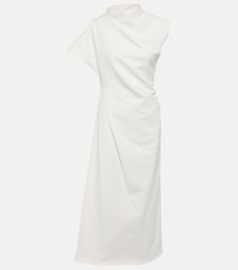 Tove Zola draped cotton blend midi dress at Mytheresa