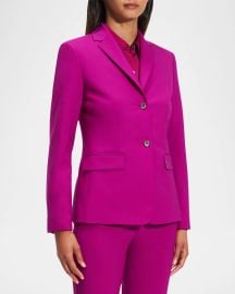 Traceable Wool Slim Single-Breasted Blazer at Neiman Marcus