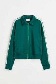 Track Jacket in DryMove in Dark Green at H&M