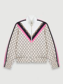 Track Jacket in Monogram by Maje at Maje