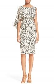 Tracy Reese Asymmetrical Print Stretch Silk Dress at Nordstrom