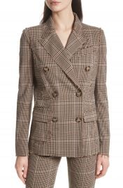 Tracy Reese Double Breasted Plaid Blazer at Nordstrom