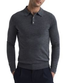 Trafford Merino Wool Regular Fit Long Sleeve Polo Shirt at Bloomingdales