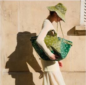 Trapeze Quilted Colorblock Tote Bag House of Cardoon at House of Cardoon