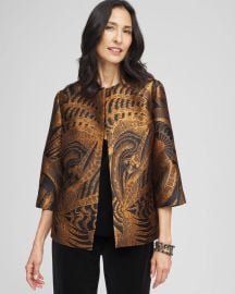 Travelers Collection Floral Jacquard Jacket Chicox27s at Chicos