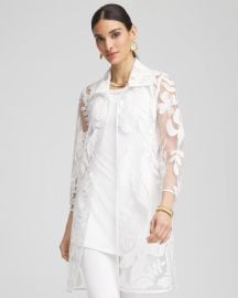 Travelers Collection Mesh Appliqu Jacket Chicox27s at Chicos