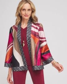 Travelers Collection Reversible Marble Crushed Jacket Chicox27s at Chicos