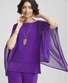 Travelers™ Chiffon Layered Top at Chicos