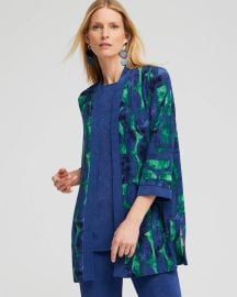 Travelers Half Moon Print Cardigan Chicox27s at Chicos