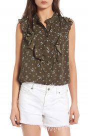 Treasure   Bond Ruffle Sleeveless Top at Nordstrom