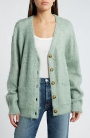 Treasure & Bond Fuzzy Oversize Cardigan at Nordstrom