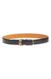 Treasure & Bond Parker Brass Hoop Leather Belt at Nordstrom