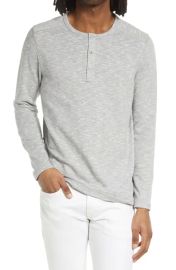 Treasure & Bond Slub Henley in Grey Heather at Nordstrom