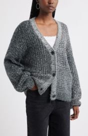 Treasure & Bond Textured V-Neck Cardigan at Nordstrom