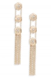 Treasure  amp  Bond Crystal Fringe Linear Drop Earrings at Nordstrom