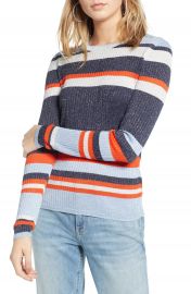 Treasure  amp  Bond Metallic Stripe Pullover   Nordstrom at Nordstrom