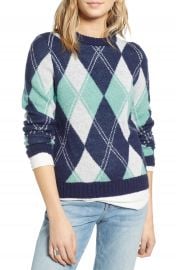 Treasure  amp  Bond Offset Argyle Pullover   Nordstrom at Nordstrom