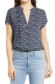 Treasure Bond Allover Print Short Sleeve Top at Nordstrom