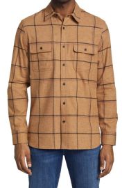 Treasure Bond Grindle Trim Fit Plaid Flannel Button-Up Shirt at Nordstrom