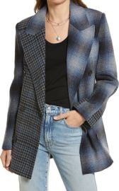 Treasure Bond Mixed Plaid Blazer Jacket at Nordstrom