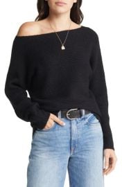 Treasure Bond Off the Shoulder Rib Sweater at Nordstrom