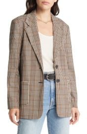 Treasure Bond Patch Pocket Plaid Blazer at Nordstrom