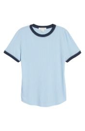 Treasure Bond Ringer Tee in Pink IbisNavy Combo  at Nordstrom