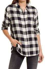 Treasure amp Bond Plaid Boyfriend Shirt at Nordstrom