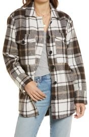 Treasure amp Bond Plaid Shirt Jacket at Nordstrom