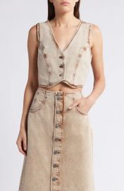 Treasure and Bond Fitted Denim Vest at Nordstrom