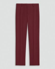 Treeca Full Length Pant in Admiral Crepe Womenx27s Full-Length Pant at Theory