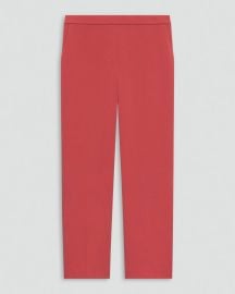 Treeca Pull-On Pant in Admiral Crepe Womens Slim Cropped Pant at Theory