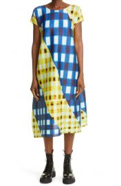 Trek Check Plissé Midi Dress by Pleats Please Issey Miyake at Nordstrom